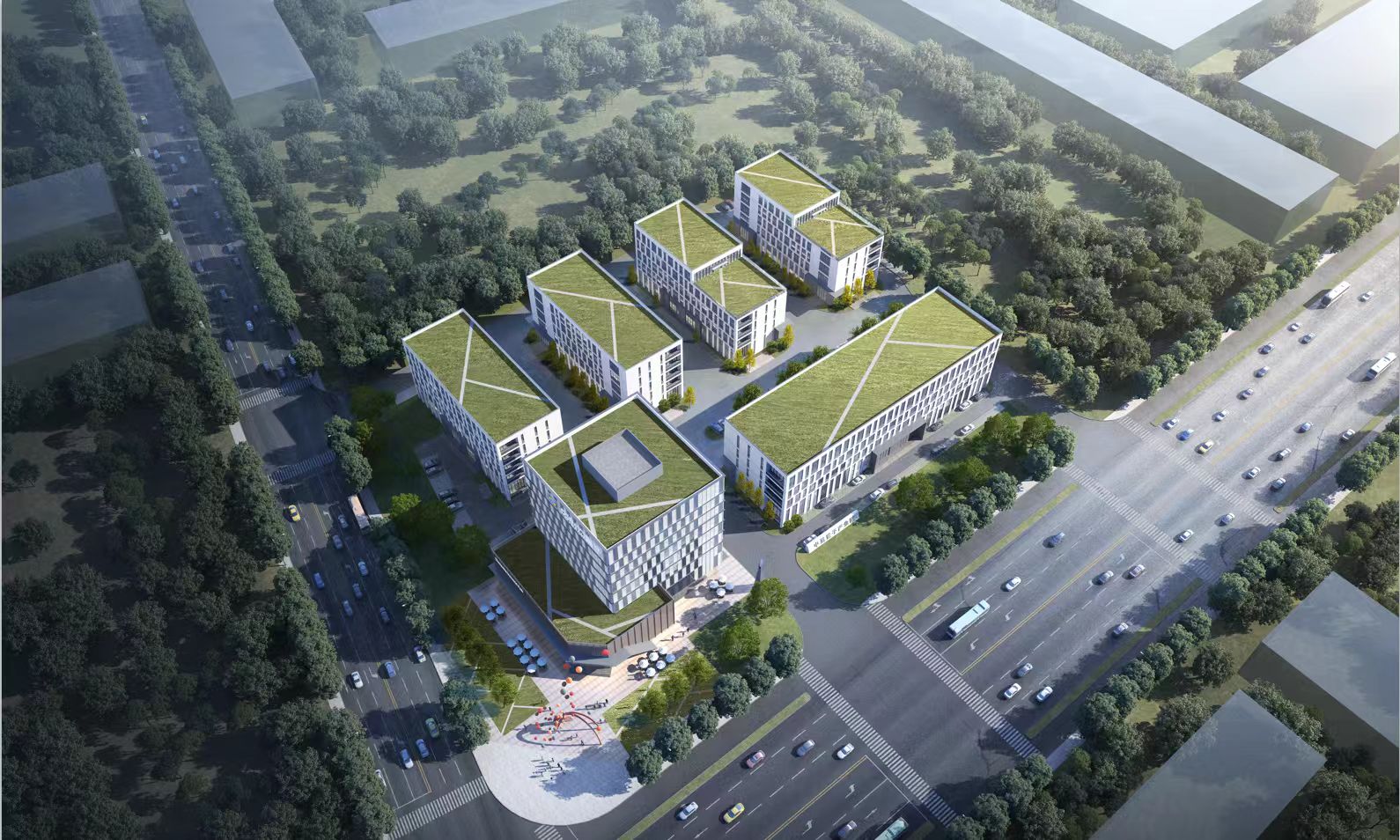 企鹅派 OPC 园区航拍空间